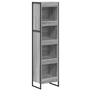vidaXL Bibliothèque Gris Sonoma 80 x 30 x 155 cm Bois d'ingénierie