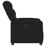 vidaXL Fauteuil inclinable Noir Tissu