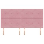 Tête de lit LED vidaXL Rose 90 cm Velours