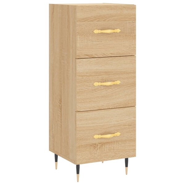 vidaXL Buffet Chêne sonoma 34 5x34x90 cm Bois d'ingénierie