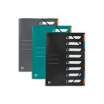 Trieur polypropylène 8 compartiments chemise à 3 rabats avec élastique OXFORD