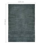Vidaxl tapis lavable pliable gris 120x170 cm polyester