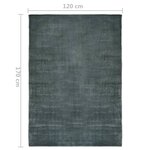 vidaXL Tapis lavable pliable Gris 120x170 cm Polyester