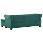 Vidaxl canapé d'angle revêtement en velours 199x142x72 cm vert