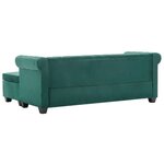 vidaXL Canapé d'angle Revêtement en velours 199x142x72 cm Vert