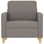 vidaXL Fauteuil Taupe 60 cm Tissu