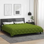 vidaXL Duvet d'hiver Vert 200 x 200 cm Microfibre