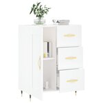 vidaXL Buffet blanc 69 5x34x90 cm bois d'ingénierie