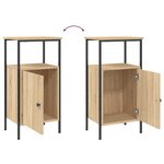 vidaXL Table de chevet chêne sonoma 41x31x80 cm bois d'ingénierie