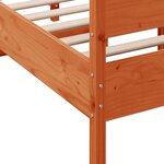 vidaXL Cadre de lit sans matelas cire marron 120x200cm bois pin massif