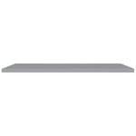 vidaXL Étagères murales flottantes 4 Pièces gris 120x23 5x3 8 cm MDF