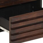 vidaXL Table de chevet 40x34x46 cm bois de manguier massif