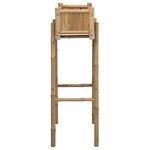 vidaXL Jardinière avec support Naturel 50 x 38 x 114 cm Bambou