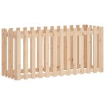 vidaXL Lit surélevé de jardin design de clôture 150x50x70cm pin massif