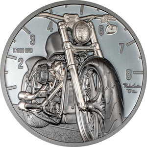 Pièce de monnaie en Argent 10 Dollars g 62.2 (2 oz) Millésime 2024 Historic Instruments MOTORBIKE (PRÉCOMMANDE)