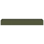 vidaXL Jardinière vert olive 360x80x40 cm acier