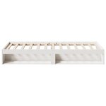 vidaXL Lit de jour sans matelas blanc 80x200 cm bois de pin massif
