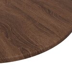 vidaXL Plateau de table Chêne marron 70 x 70 x 1.5 cm