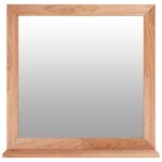 vidaXL Miroir mural 55x55 cm Bois massif de noyer