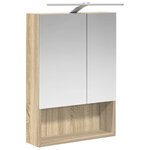 vidaXL Armoire Miroir de Salle de Bain Chêne Sonoma 50 x 14 5 x 70 cm
