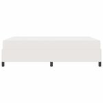vidaXL Cadre de lit Crème 140 x 200 cm Tissu en velours côtelé