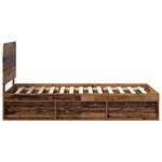 vidaXL Cadre de lit Bois ancien 75 x 190 cm Bois de pin massif