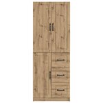 vidaXL Ensemble de Meubles 2 Pièces Chêne artisanal Bois d'ingénierie