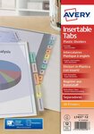 Intercalaires à onglets personnalisables A4+, Polypropylène, Assorti, 12 touches neutres