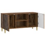 vidaXL Meuble TV 102 x 34 5 x 50 cm Bois ancien Bois d'ingénierie