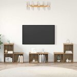 vidaXL Ensemble de meubles TV 6 Pièces Chêne artisanal 37 x 35 x 72 cm