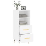 vidaXL Buffet blanc 34 5x34x90 cm bois d'ingénierie