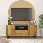 vidaXL Meuble TV 105x33 5x46 cm bois de manguier et d'ingénierie
