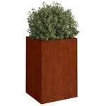 vidaXL Jardinière 52x48x75 cm acier corten