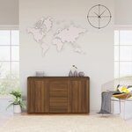 vidaXL Buffet Chêne marron 120x36x69 cm Bois d'ingénierie