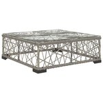 Salon de jardin meuble d'extérieur ensemble de mobilier 5 pièces avec coussins résine tressée gris 02_0016431