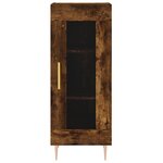 vidaXL Buffet Chêne fumé 34 5x34x90 cm Bois d'ingénierie