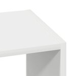 vidaXL Bibliothèques 2 Pièces empilable blanc 30x30x80 cm bois ingénierie