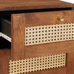 vidaXL Tables de chevet avec tiroir 2 Pièces 40 x 33.5 x 46 cm