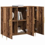 vidaXL Buffet Bois ancien 90 x 34 x 80 cm Bois d'ingénierie