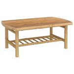 vidaXL Salon de jardin 5 Pièces avec coussins gris foncé bambou