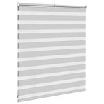 vidaXL Store zèbre gris clair largeur du tissu 120 9 cm polyester
