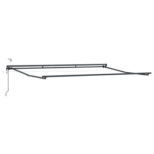 vidaXL Cadre de store électrique avec LED Anthracite 4 x 2 m Aluminium