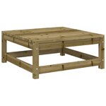 vidaXL Salon de jardin 8 Pièces bois de pin imprégné