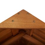vidaXL Table de bar d'extérieur avec toit 113x106x217 cm Bois d'acacia