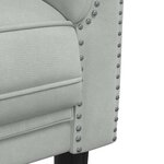 vidaXL Canapé à 2 places gris clair velours