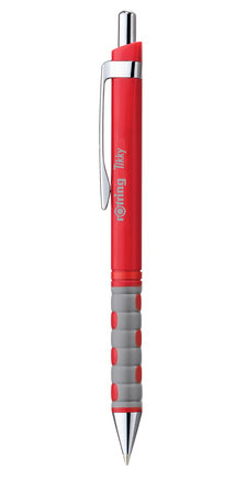 rOtring Tikky stylo bille léger avec grip en caoutchouc - Corps rouge