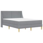 vidaXL Cadre de lit avec matelas avec tête de lit Polyester