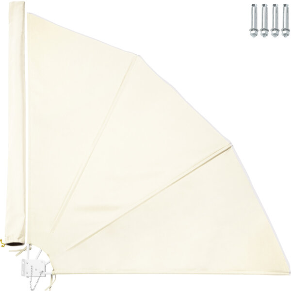 Tectake Brise vue rétractable - beige