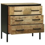 vidaXL buffet 70x35x70 cm en bois massif de mangue