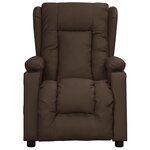 vidaXL Fauteuil inclinable Marron Similicuir